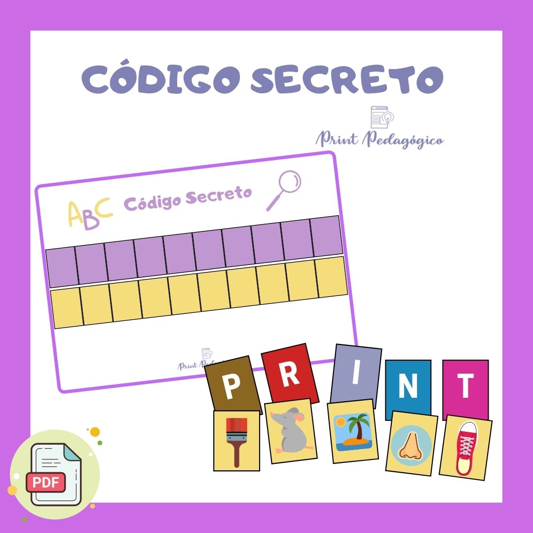 O Código Secreto: Jogo para Trabalhar a Atenção Visual e Alfabetização